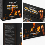 Iniciador de Fuego Ocote Vision Grills | Fatwood Fire Starters 5 lb