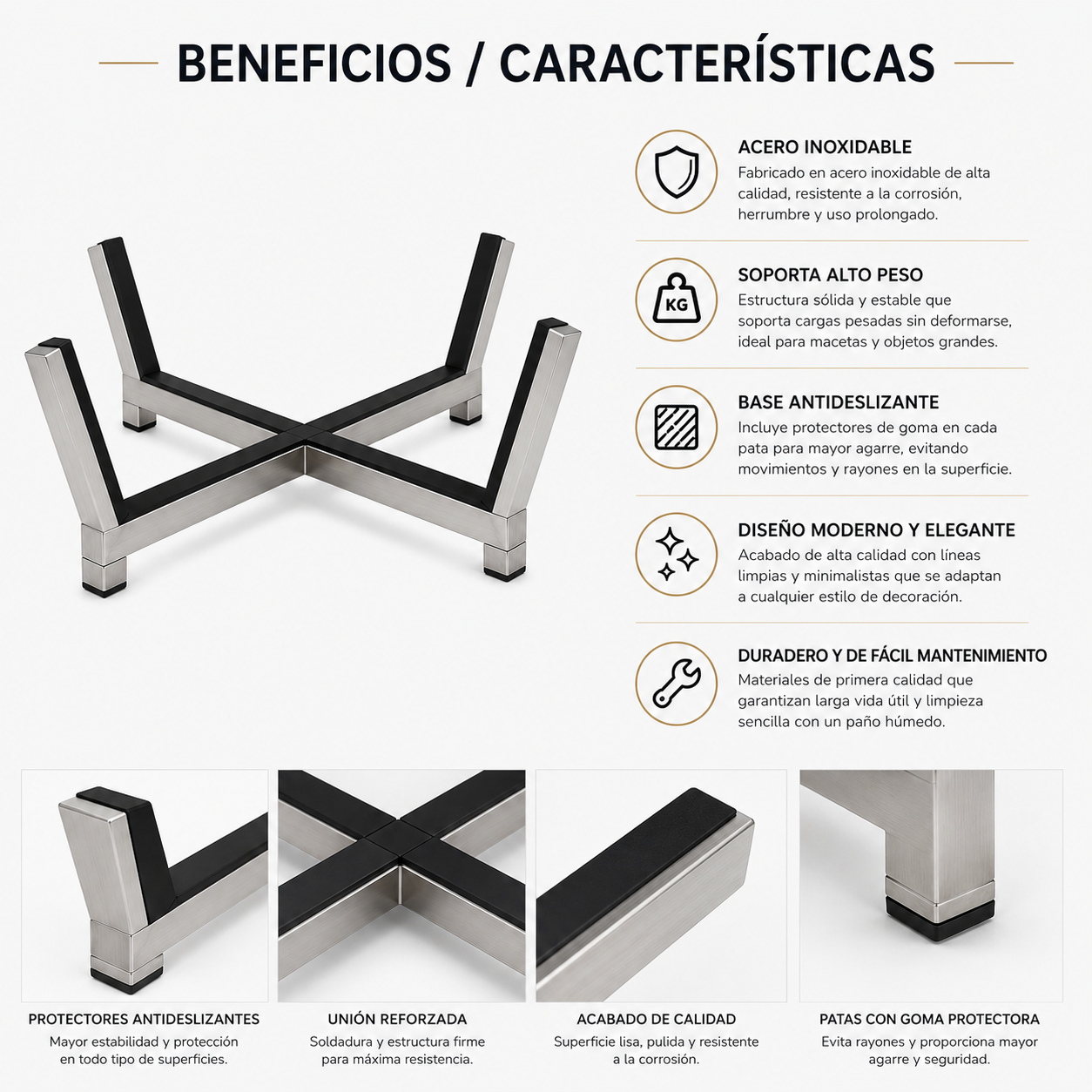 BASE PARA EMPOTRAR PARA  CERAMICO 22"