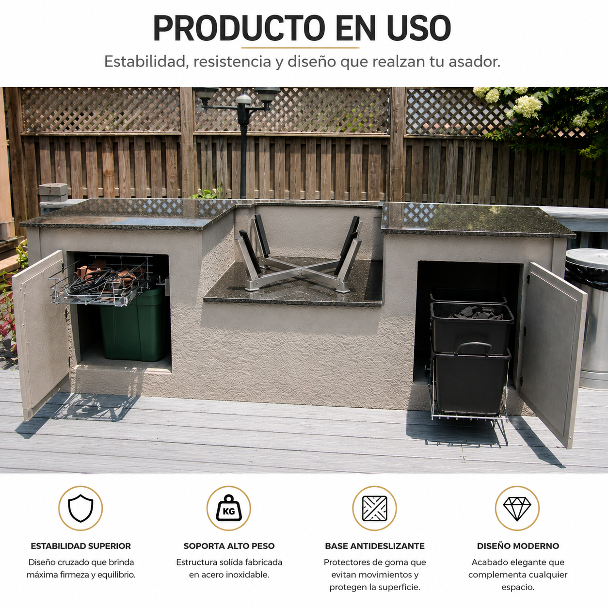 BASE PARA EMPOTRAR PARA  CERAMICO 22"