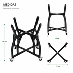 BASE CON RUEDAS PARA  CERAMICO 22"
