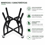 BASE CON RUEDAS PARA  CERAMICO 22"