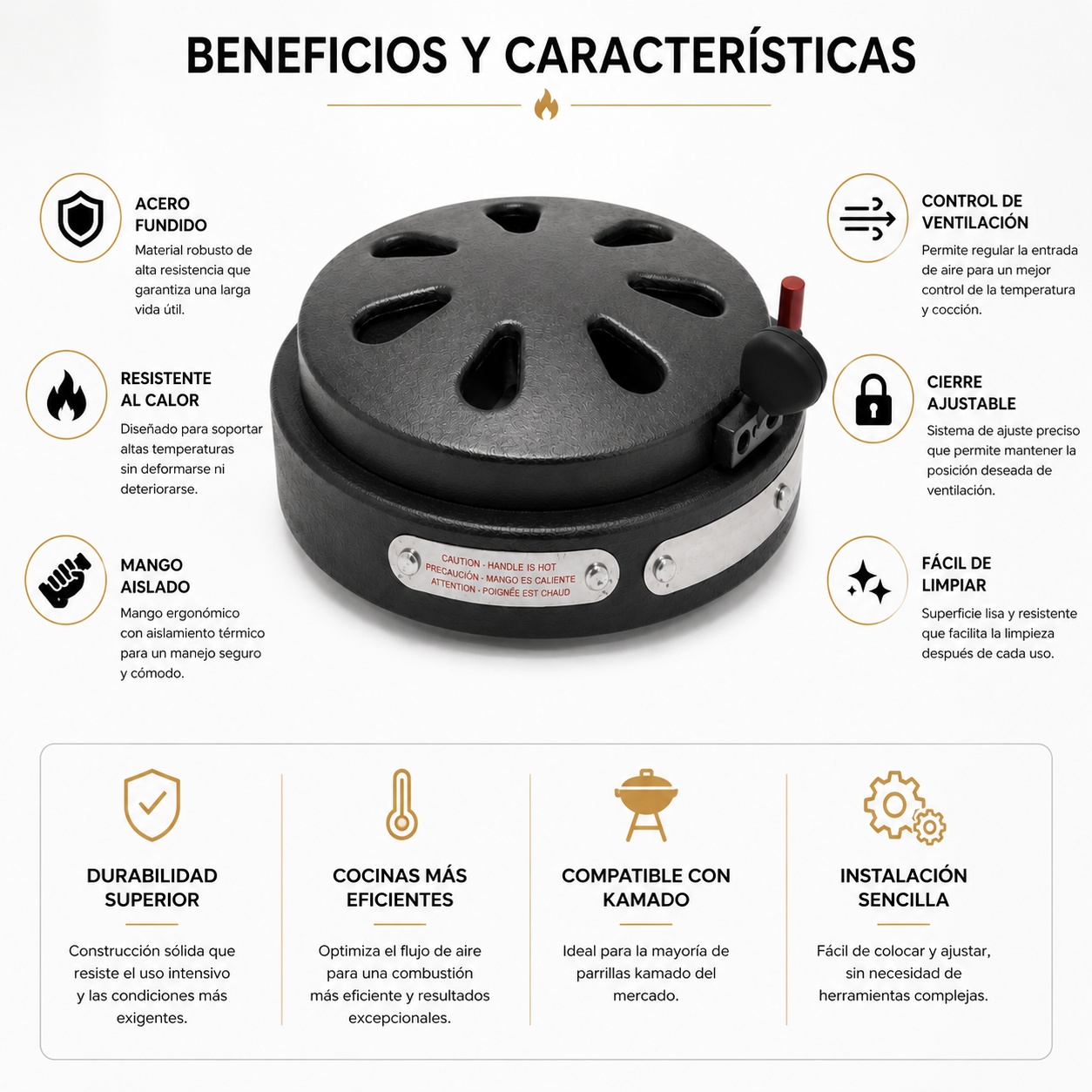 CHIMENEA DE VENTILACIÓN  MODELO S 22"