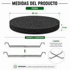 Piedra de lava y soporte