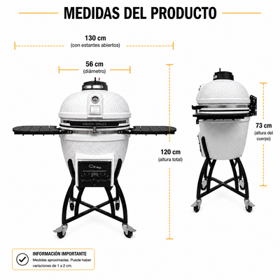 Asador Cerámica Carbón o Gas – Serie S
