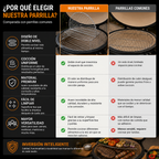 JUEGO DE PARRILLAS  DOBLE 22"
