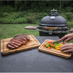 Set 2 Tablas Encino Natural Para Picar Carne Lisa Madera