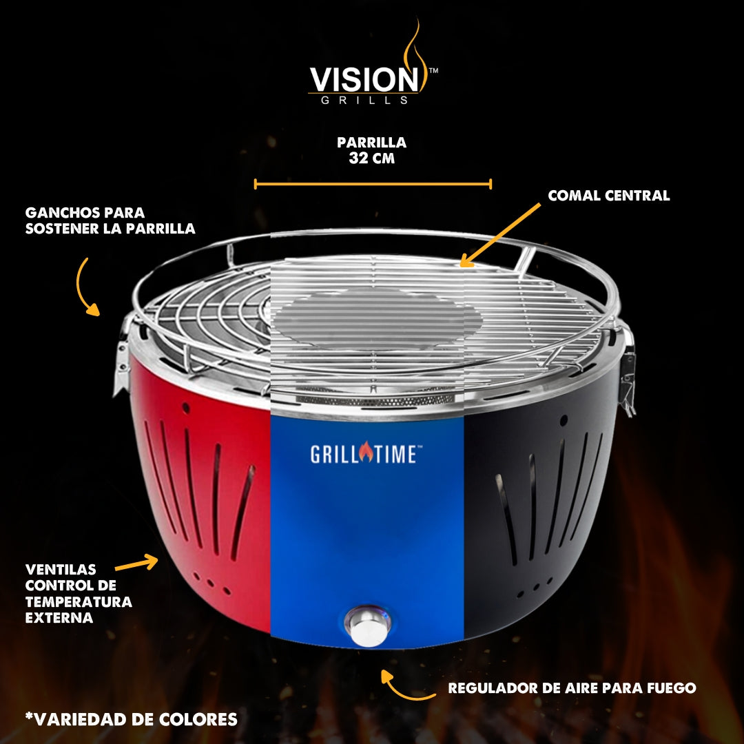 Asador Portátil Tailgater de Carbón - 13 pulgadas