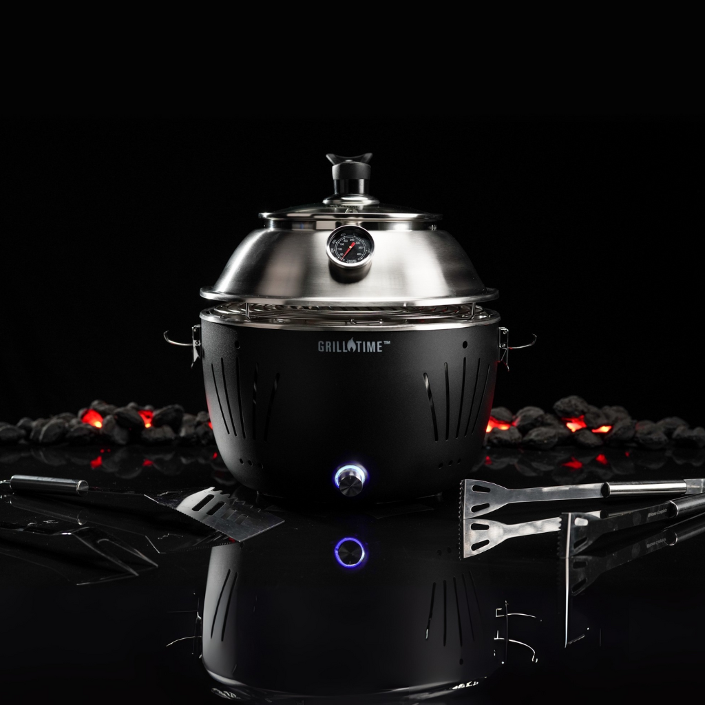 Asador Portátil Tailgater con Tapa de Carbón - 13 pulgadas