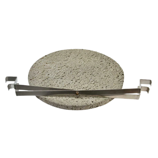 Piedra de lava y soporte