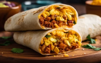 Burrito de desayuno con chorizo